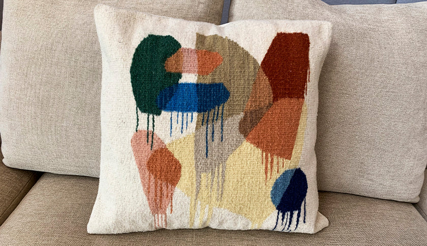 Funda de Cojín Arte Abstracto Arte Zapoteco