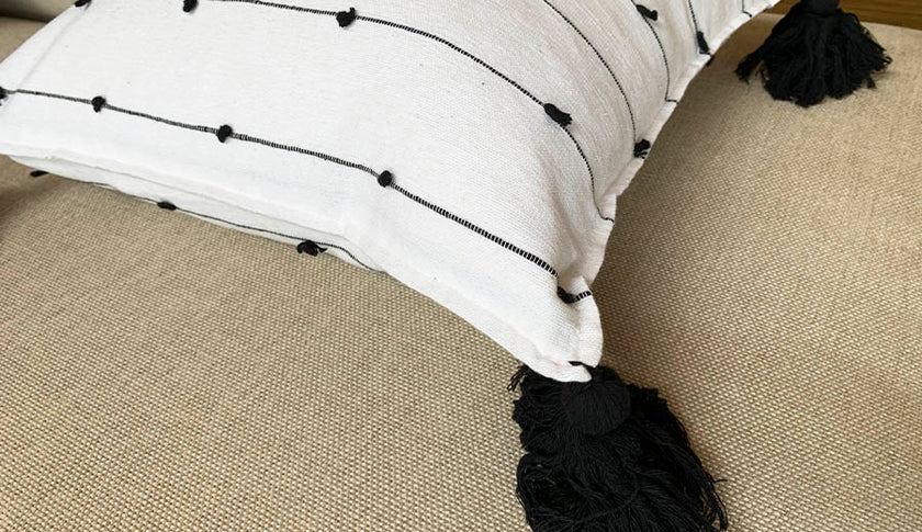 Funda de Cojín con Diseño de Nudos Arte Zapoteco