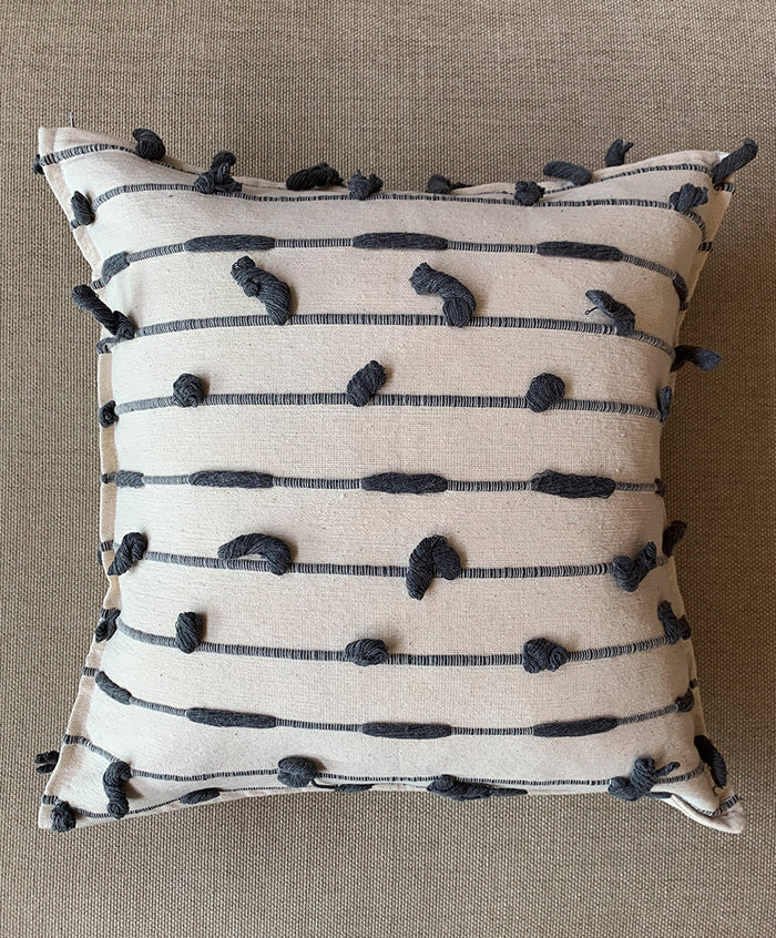 Funda de Cojín Diseño Nudos Grandes Arte Zapoteco