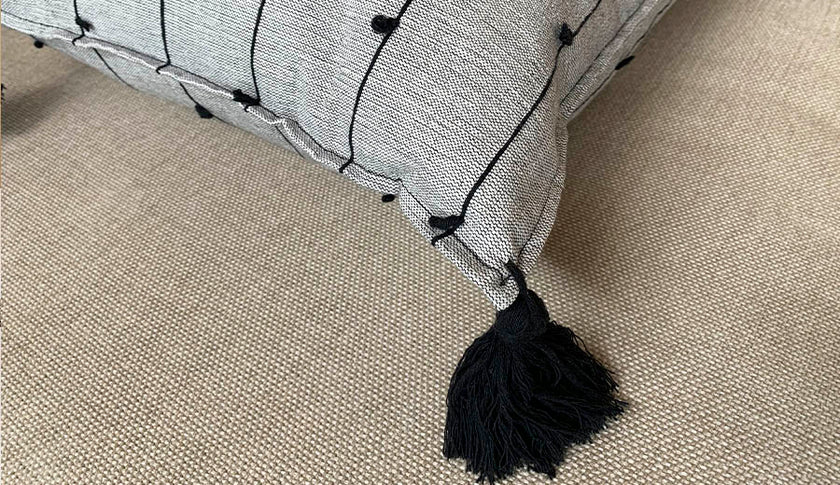 Funda de Cojín con Diseño de Nudos Arte Zapoteco