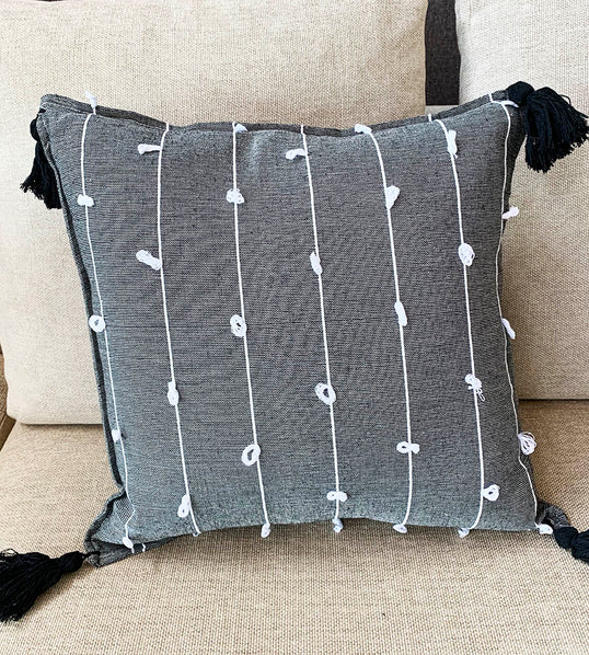 Funda de Cojín con Diseño de Nudos Arte Zapoteco