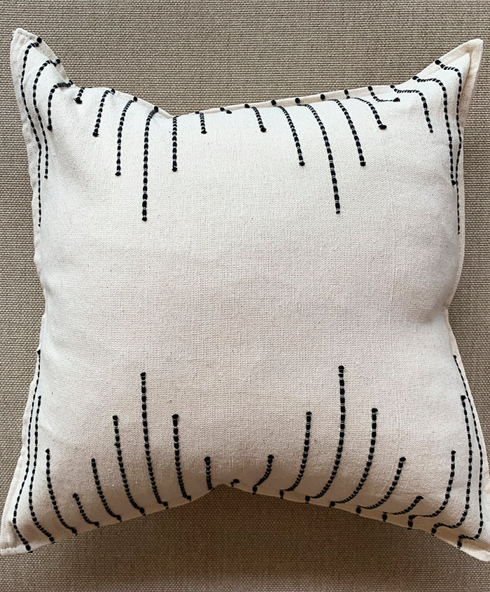 Funda de Cojín Rayas Asimétricas Arte Zapoteco