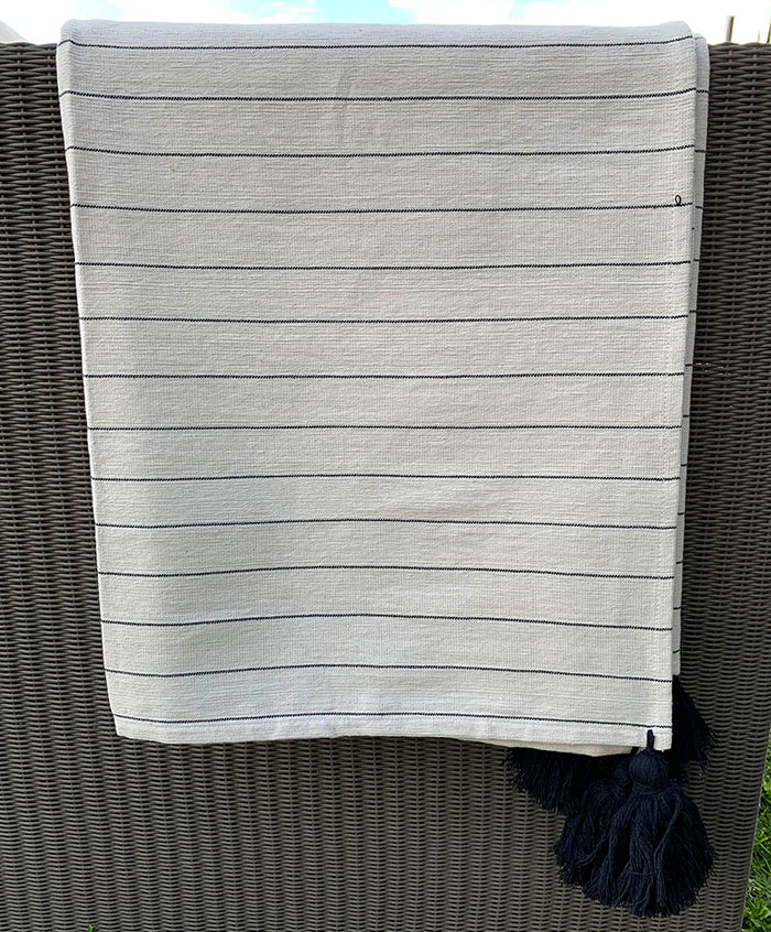 Frazada Líneas Negras Arte Zapoteco