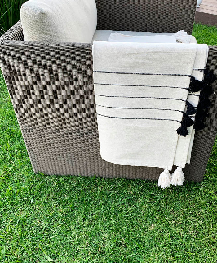 Frazada Negro Moderno Arte Zapoteco