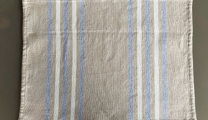 Mantelito Individual Beige con Rayas Arte Zapoteco