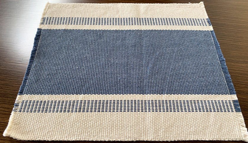 Mantelito Tejido Azul Arte Zapoteco