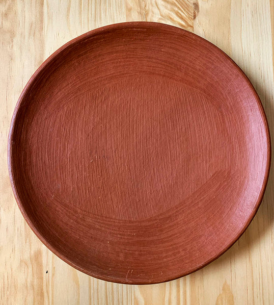 Large Red Clay Plate