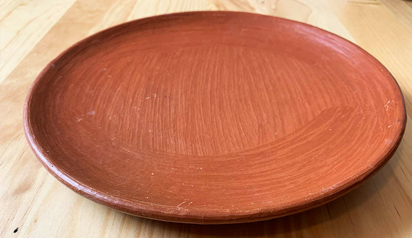 Large Red Clay Plate