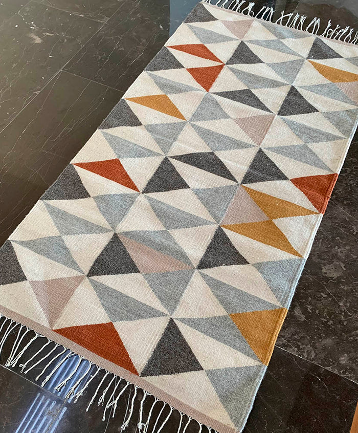 Tapete Triángulos de Colores Arte Zapoteco