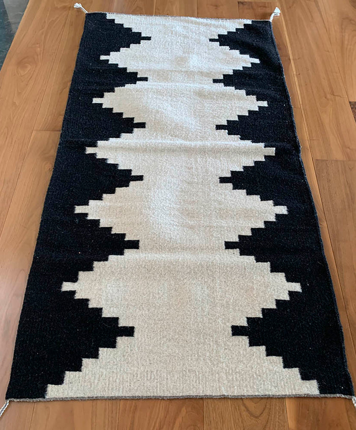 Tapete Mitla Negro Arte Zapoteco