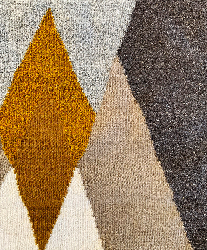 Tapete Rombo Dorado Arte Zapoteco