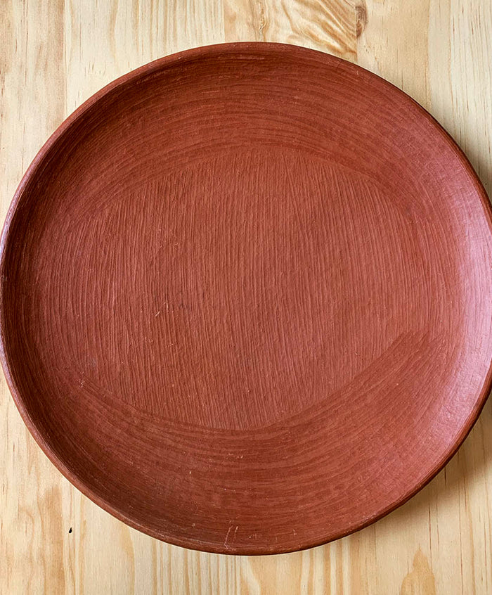 Large Red Clay Plate